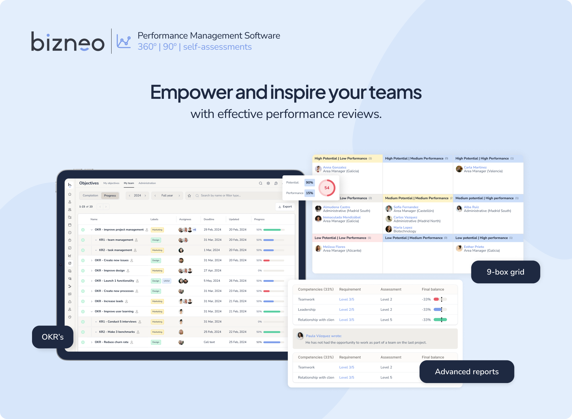 screenshot of Bizneo HR